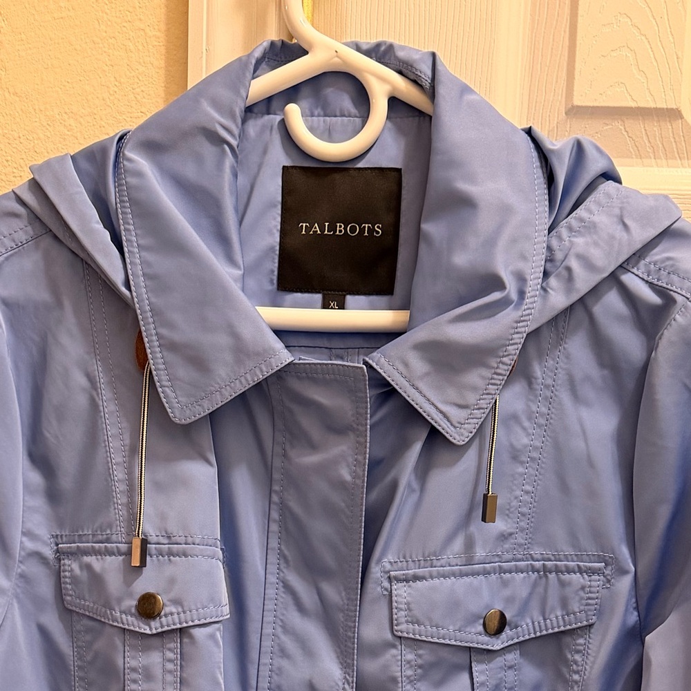 Talbots Sky Blue Hooded Jacket